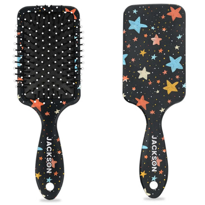 Personalized Cute Car Detangler-Hair-Brush for Kids Boys,Glides Through Tangles Comb,Custom Name Hair Brushes for All Hair Types Wet/Dry/Curly/Thick Hair,White 2