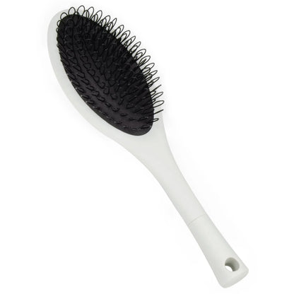 The Hair Shop Light Blue Loop Brush - Salon Professional Grade with Ergonomic Design - Safe Detangler Tool for 100% Remy Human and Synthetic Hair Extensions and Wigs (Light Blue)