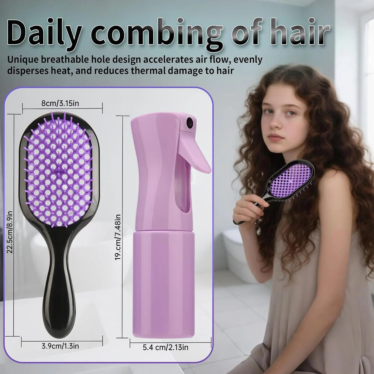 Detangling Brush,1 Pack Detangler Brush, Gentle & Effective Detangling on Wet or Dry Fragile Hair Types,Ultra-light, Detangling Brsuh ventilated and antistatic hairbrush (green1)