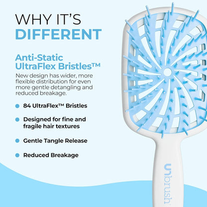 FHI Heat UNbrush Plus Ultra-Light Detangling Brush for Fine & Fragile Hair