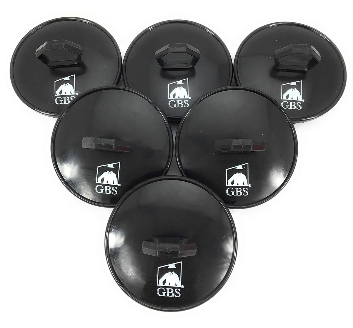 G.B.S Easy to Hold Hair Scalp Shampoo Brush Scrubber, 4 Black, 4 Red, Pack of 8