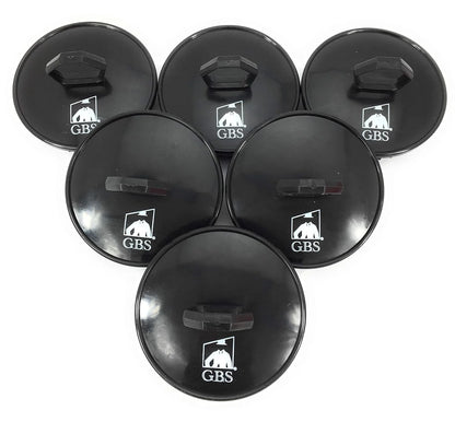 G.B.S Easy to Hold Hair Scalp Shampoo Brush Scrubber, 4 Black, 4 Red, Pack of 8