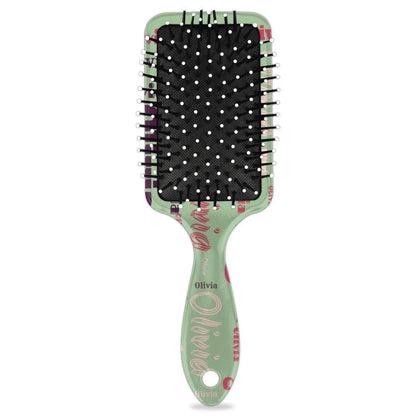 Personalized Name Hair Brush Detangler Brush Gifts for Women Man Custom Detangler-Hair-Brush Kids-Toddler-Girls for Travel All Hair Types