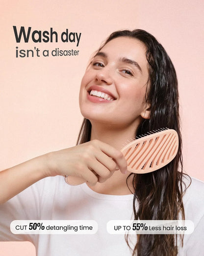 AIMIKE Paddle Hairbrush for Women & Kids Fine Hair, Wet & Dry