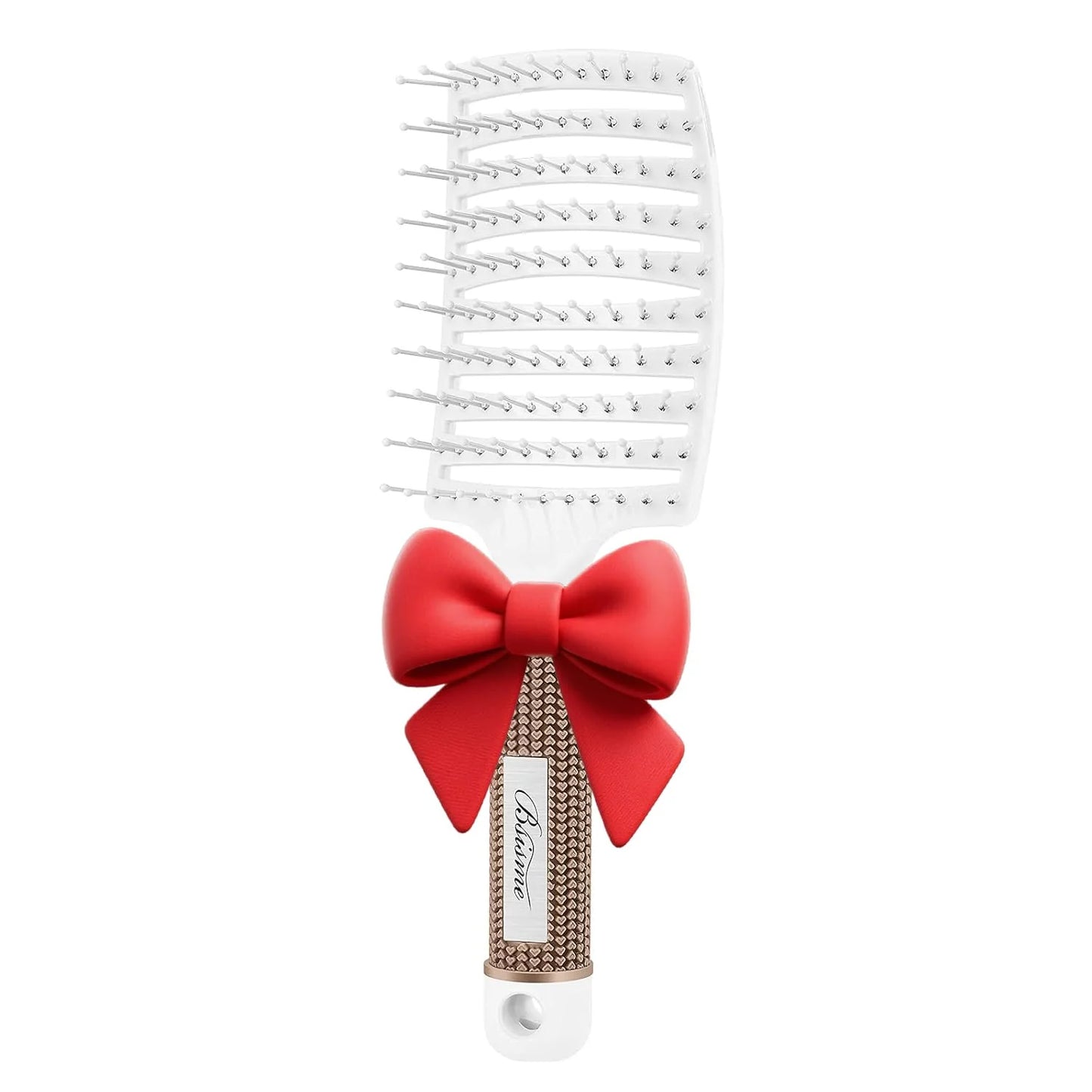 Hair Brush, Professional Curved Vented Brush with 25MM Bristles for Faster Blow Drying, Detangling for Wet Dry Hair, Paddle Brush for Thick Curly Straight Hair for Women & Men