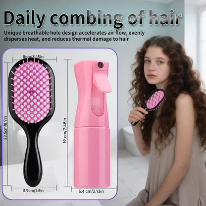 Detangling Brush,1 Pack Detangler Brush, Gentle & Effective Detangling on Wet or Dry Fragile Hair Types,Ultra-light, Detangling Brsuh ventilated and antistatic hairbrush (green1)