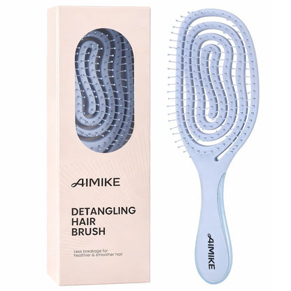 AIMIKE Vented Hair Brush for Fine Thin Hair, Gentle Detangler for Women