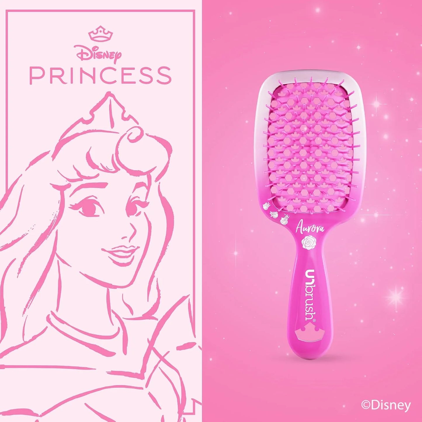 FHI Heat UNbrush Detangling Hairbrush - Disney Princess