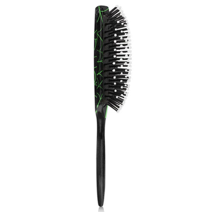 Personalized-Kids-Hair-Brush for Boy Girls Custom Gift Detangler Brush Soft Bristle Hair Brushes Travel Hair Brush for All Hair Types Christmas Hallowmas Spider Web Sliver Dot