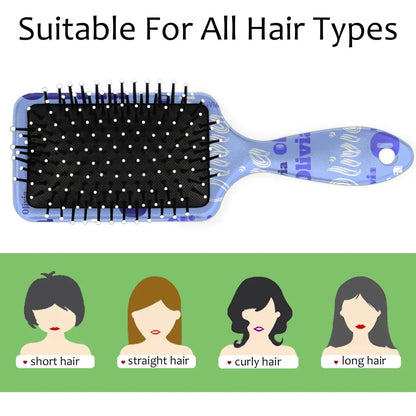 Personalized Name Hair Brush Detangler Brush Gifts for Women Man Custom Detangler-Hair-Brush Kids-Toddler-Girls for Travel All Hair Types