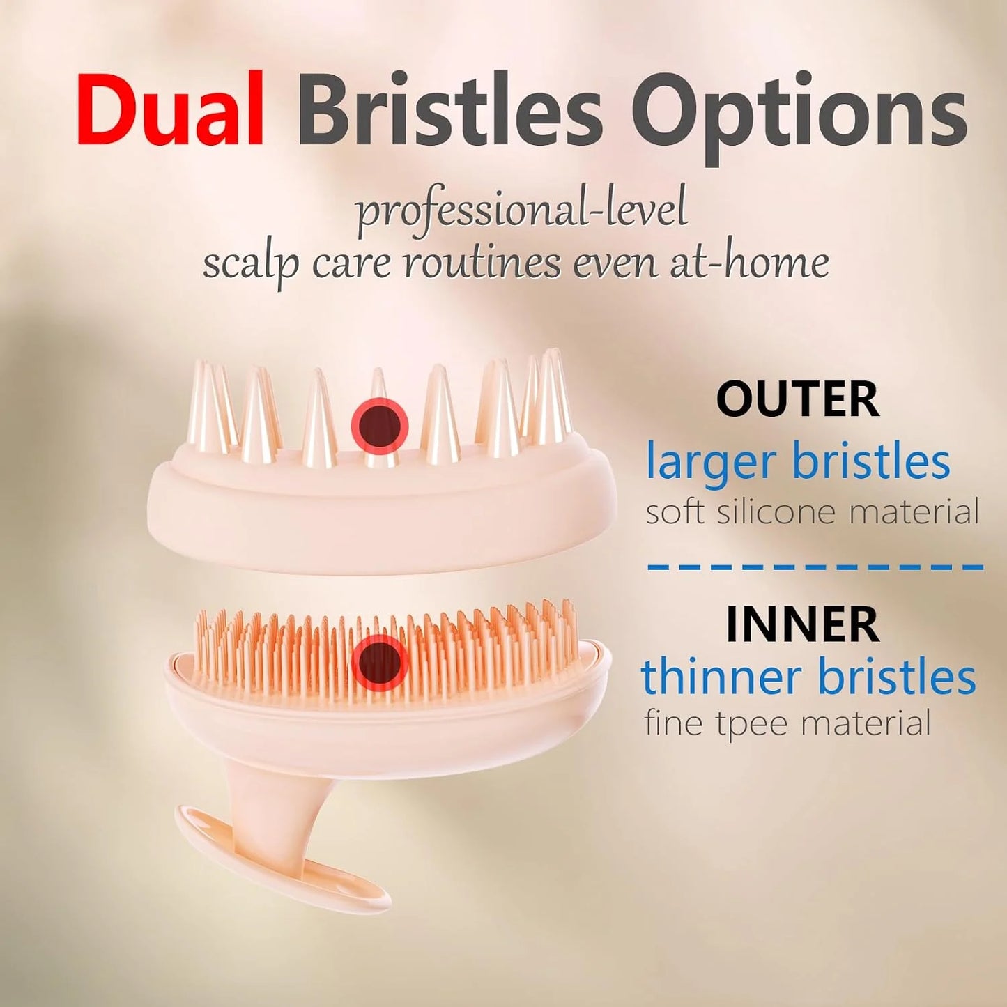 Scalp Scrubber Massager Shampoo Brush,Exfoliator for Dandruff & Hair Growth