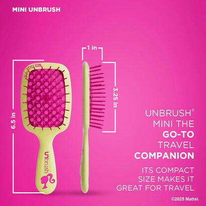 FHI Heat UNbrush Barbie Detangling Brush Duo - Style Icon - Yellow