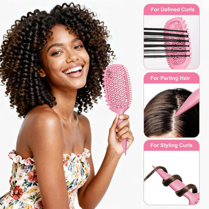 Curly Hair Brush, Curl Brush For Wet & Dry Hair,Curl Defining For Women&Men