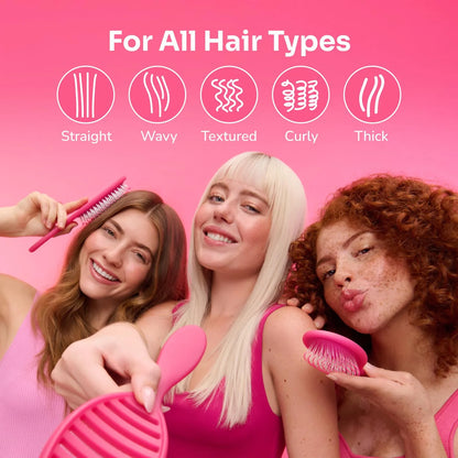 Wet Brush Original Detangler, Green (Matte Marble), Ultra-Soft IntelliFlex Bristles Glide Through Tangles, Detangling Hair Brush (Wet & Dry), Women & Men, Limited Edition