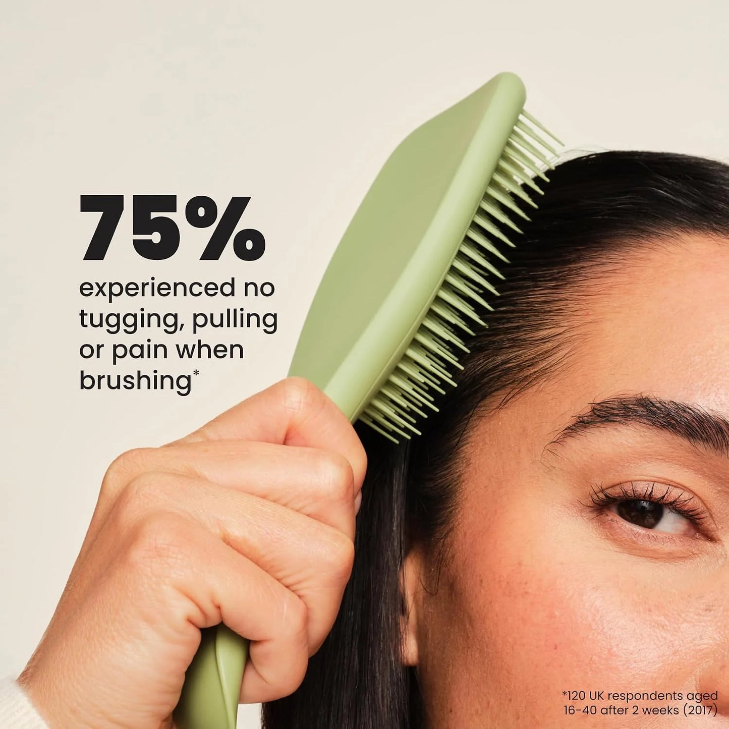 Tangle Teezer Matte Ultimate Detangler Brush, Straight to Curly, Olive