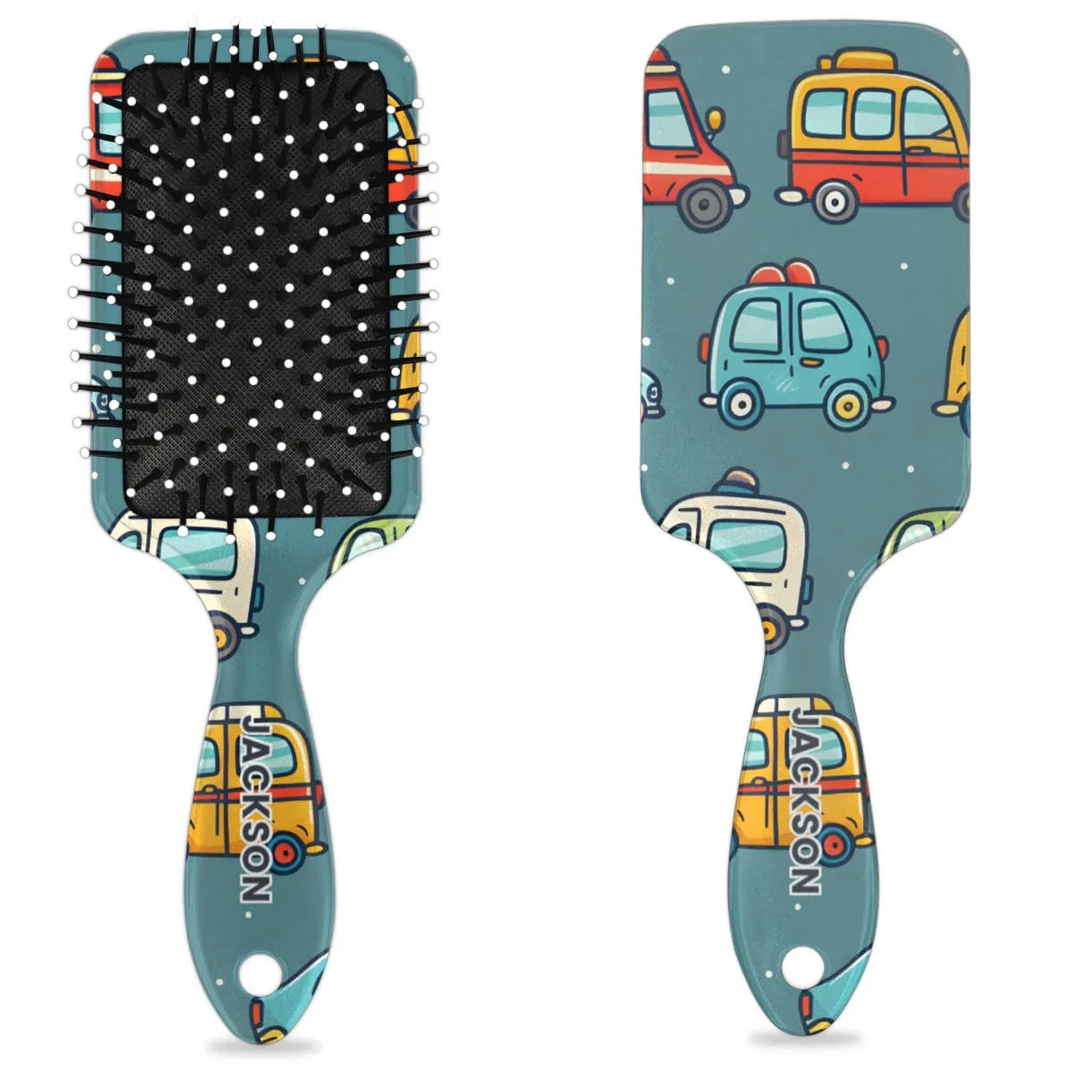 Personalized Cool-Rocket Detangler-Hair-Brush for Kids-Boys,Glides Through Tangles Comb,Custom Name Hair Brushes for All Hair Types Wet/Dry/Curly/Thick Hair,Dark Blue