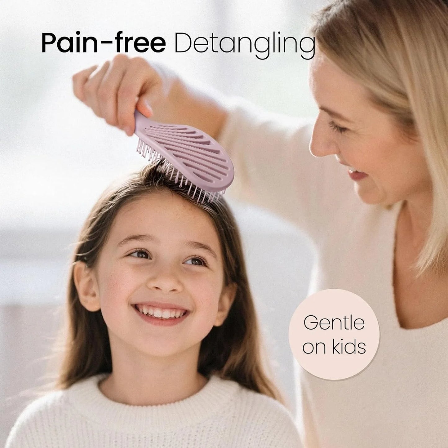 AIMIKE Vented Hair Brush for Fine Thin Hair, Gentle Detangler for Women