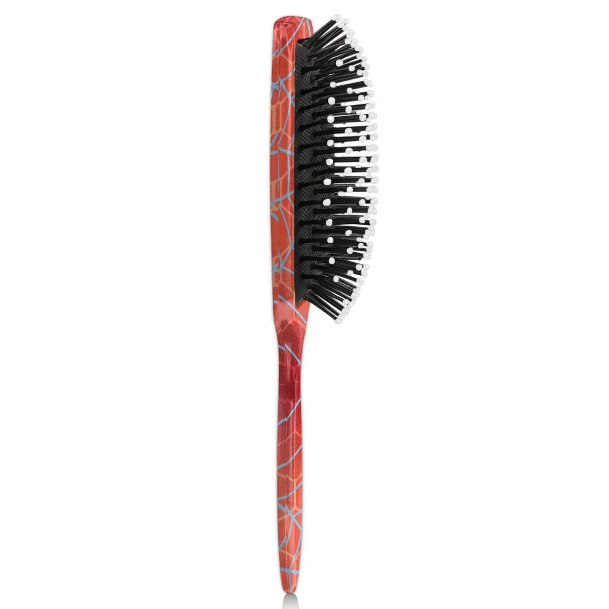 Personalized-Kids-Hair-Brush for Boy Girls Custom Gift Detangler Brush Soft Bristle Hair Brushes Travel Hair Brush for All Hair Types Christmas Hallowmas Spider Web Sliver Dot