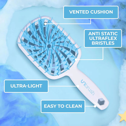 FHI Heat UNbrush Plus Ultra-Light Detangling Brush for Fine & Fragile Hair