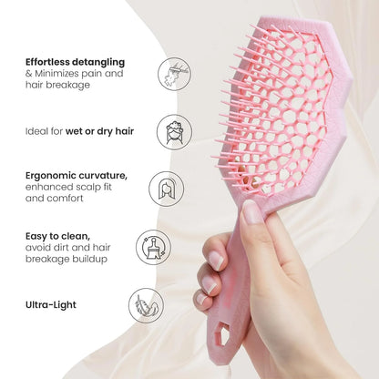 AIMIKE Glacier Detangler Brush for Curly Hair, Wet & Dry Hair Brush