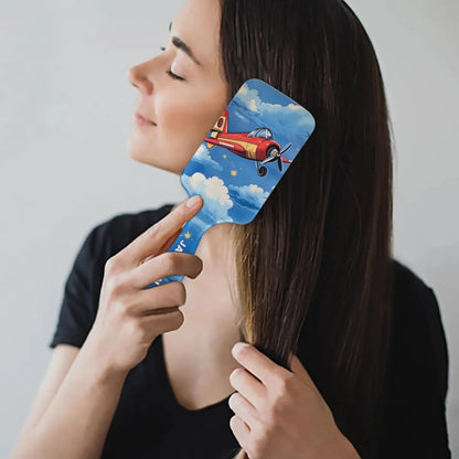 Personalized Cute Car Detangler-Hair-Brush for Kids Boys,Glides Through Tangles Comb,Custom Name Hair Brushes for All Hair Types Wet/Dry/Curly/Thick Hair,White 2