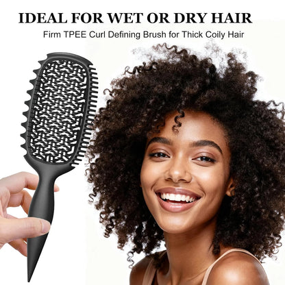 Curly Hair Brush, Curl Brush For Wet & Dry Hair,Curl Defining For Women&Men