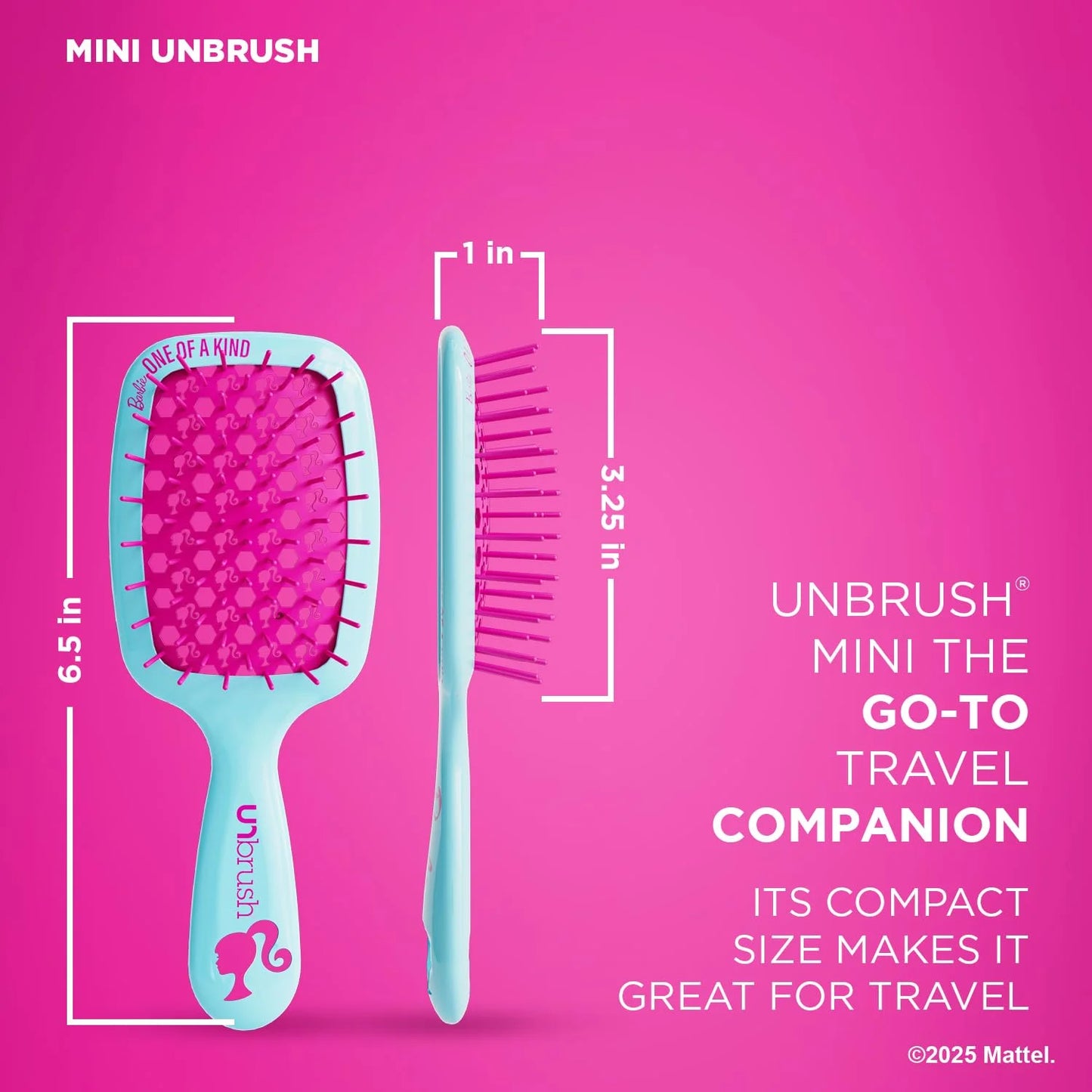FHI Heat UNbrush Barbie Detangling Brush Duo - Style Icon - Yellow
