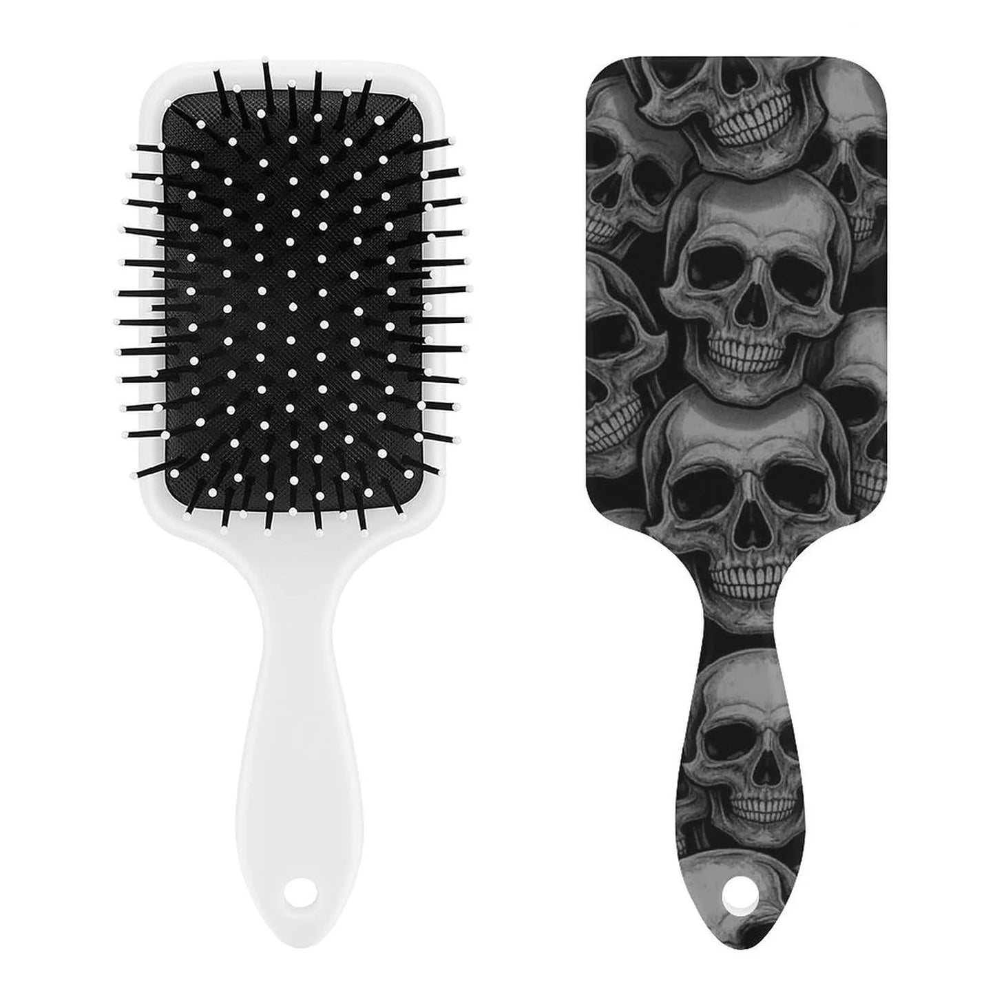 Air-Cushion Comb Black Gold Glitter Cheetah Leopard Print, Smooth Hair Salon Anti-Knotting Fluffy, For Long Thick Curly Hair, 1 Pack