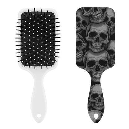 Air-Cushion Comb Black Gold Glitter Cheetah Leopard Print, Smooth Hair Salon Anti-Knotting Fluffy, For Long Thick Curly Hair, 1 Pack