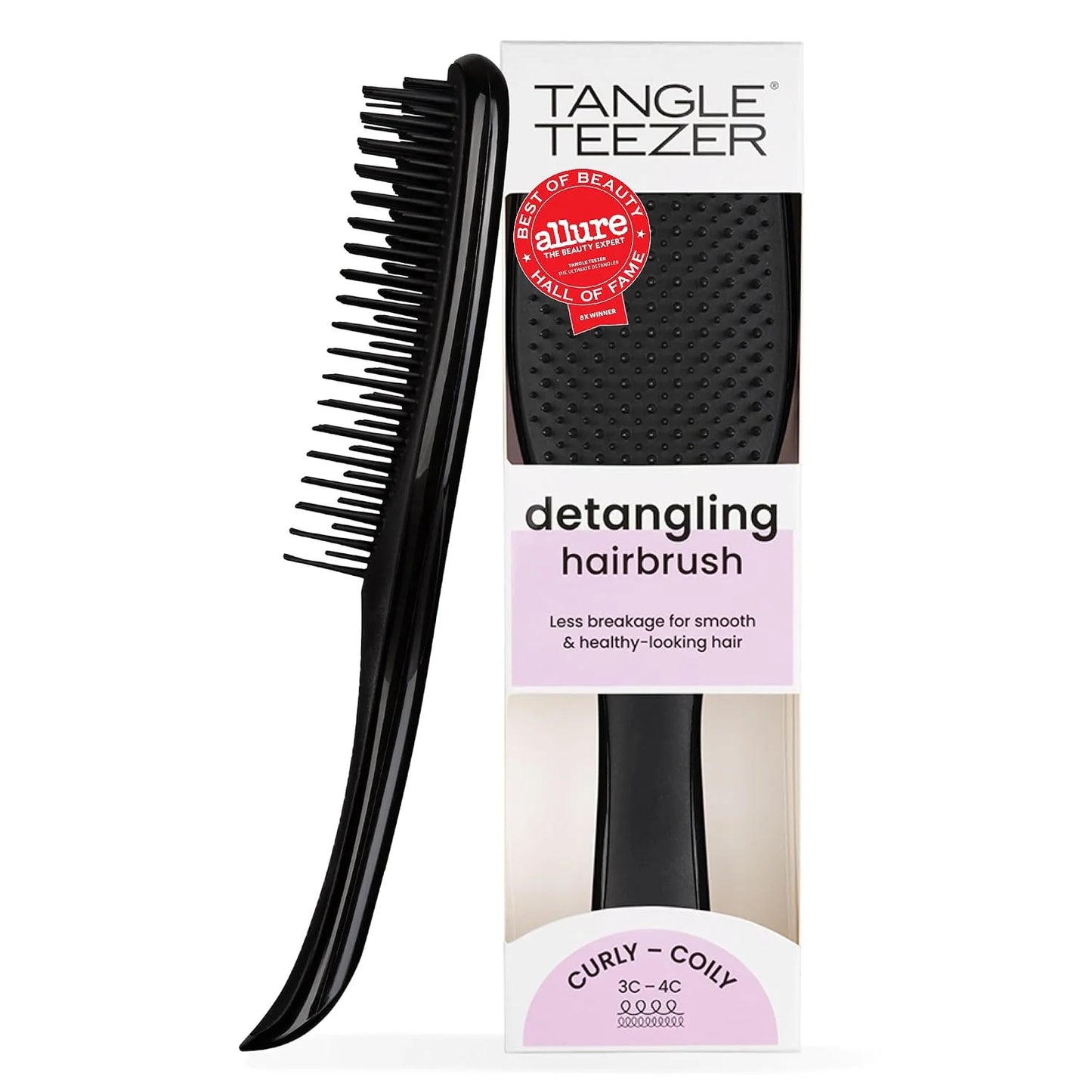 Tangle Teezer Ultimate Detangler Curly Hair Brush, 3C to 4C, Aqua Green